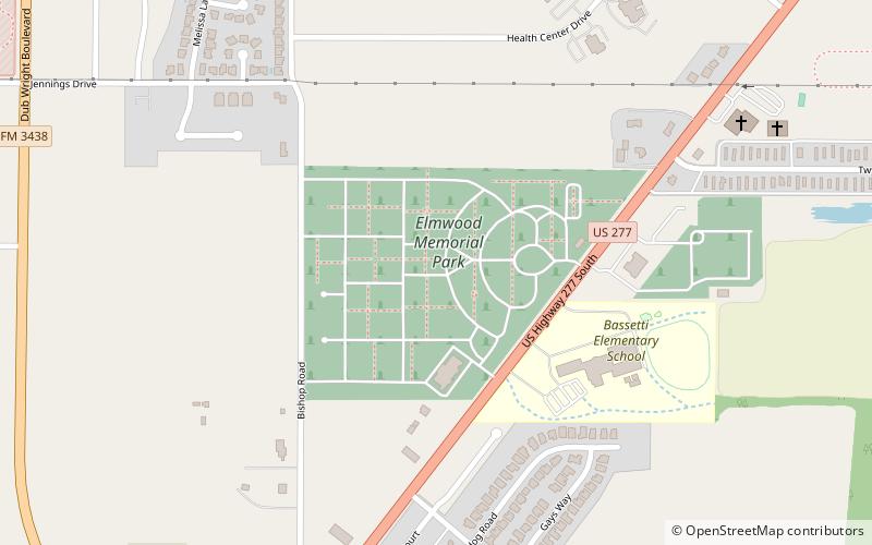 elmwood memorial park abilene location map