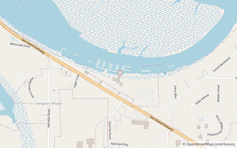 Lady's Island Marina location map
