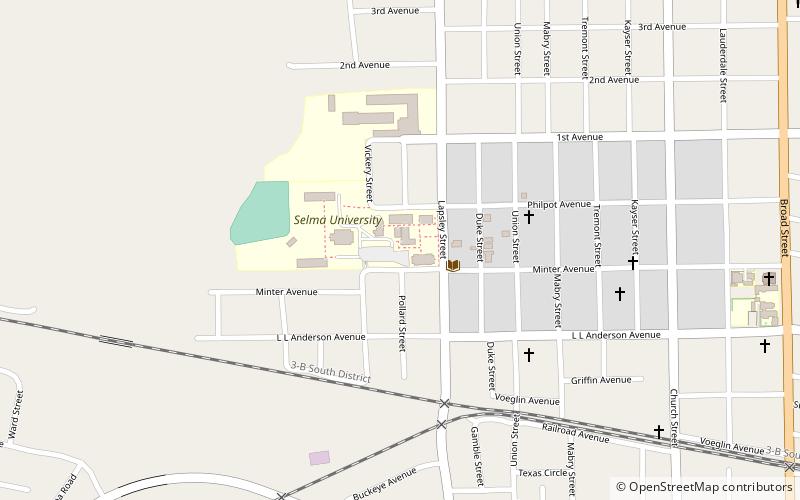 Selma University location map