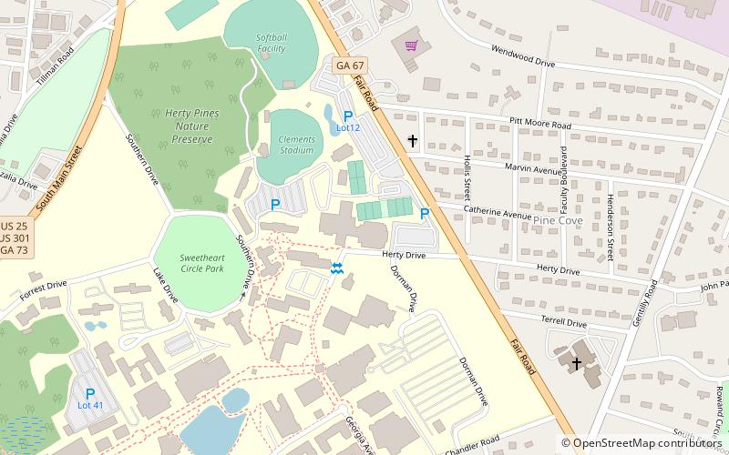Hanner Fieldhouse location map