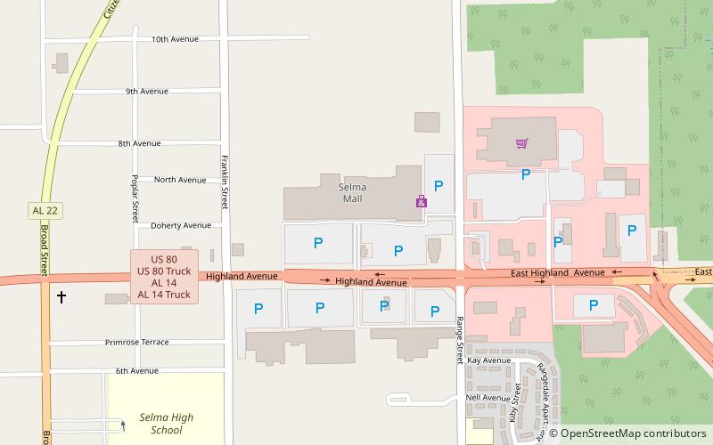 Selma Mall location map