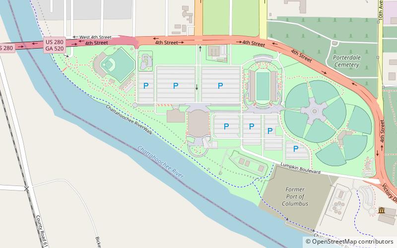 Columbus Civic Center location map