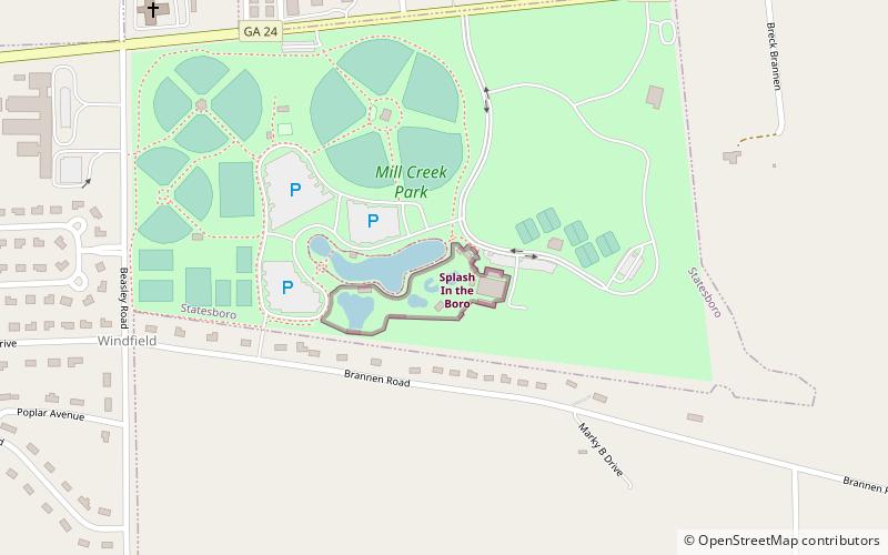 Splash in the Boro Waterpark & Aquatics Center location map