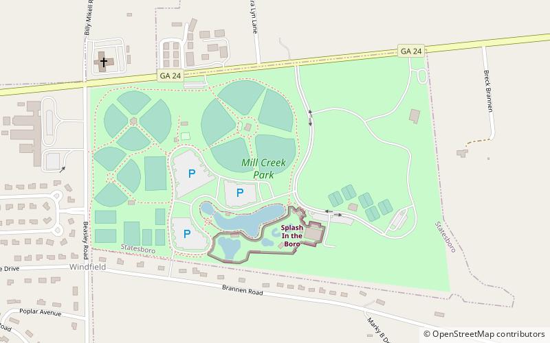 Mill Creek Regional Park location map
