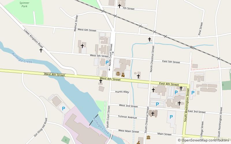 Distrito histórico de Daniel Pratt location map
