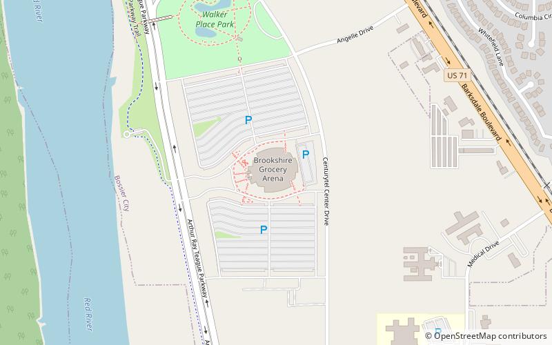 CenturyTel Center location map