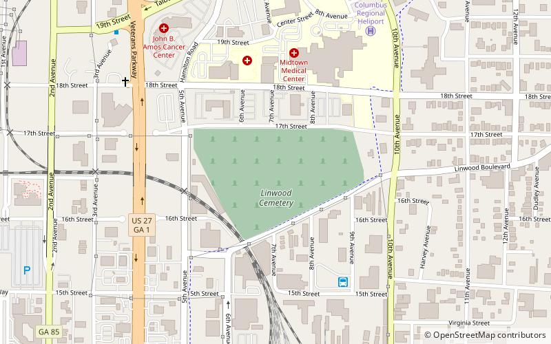 Old City Cemetery location map