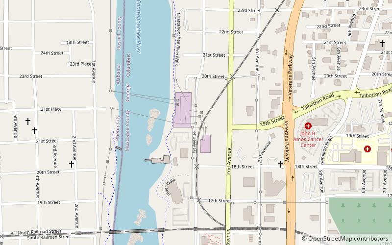 columbus historic riverfront industrial district location map