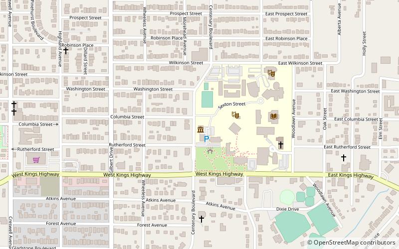 Meadows Museum of Art location map