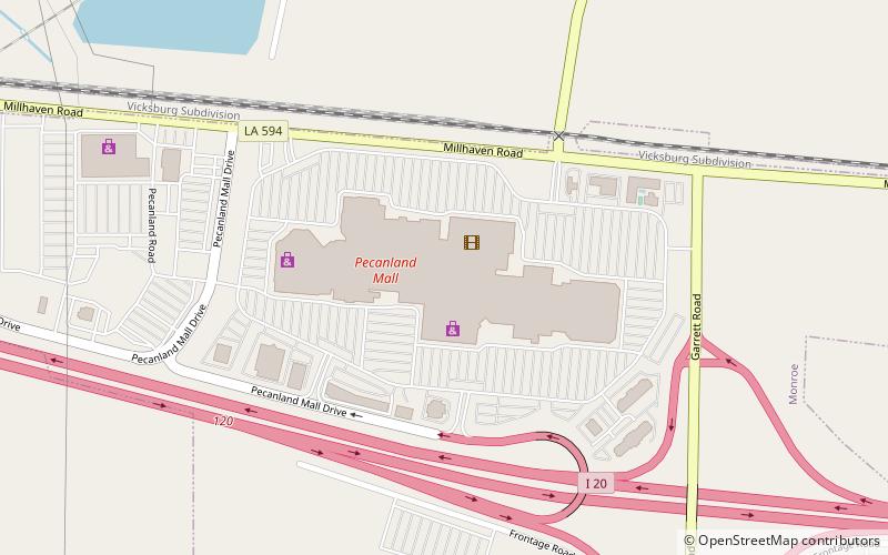Pecanland Mall location map