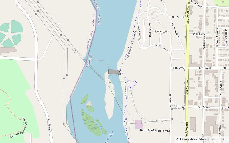 North Highlands Dam location map