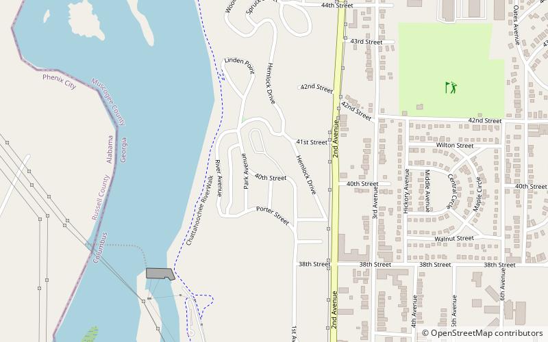 bibb city columbus location map
