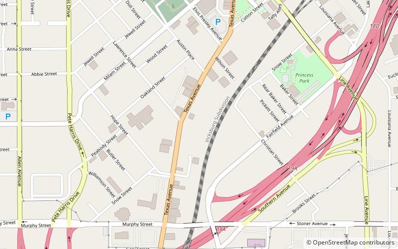 Antioch Baptist Church location map