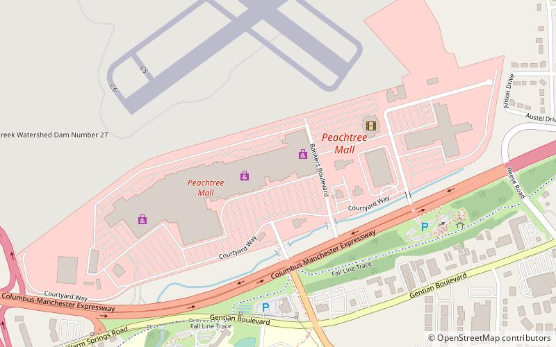 Peachtree Mall location map