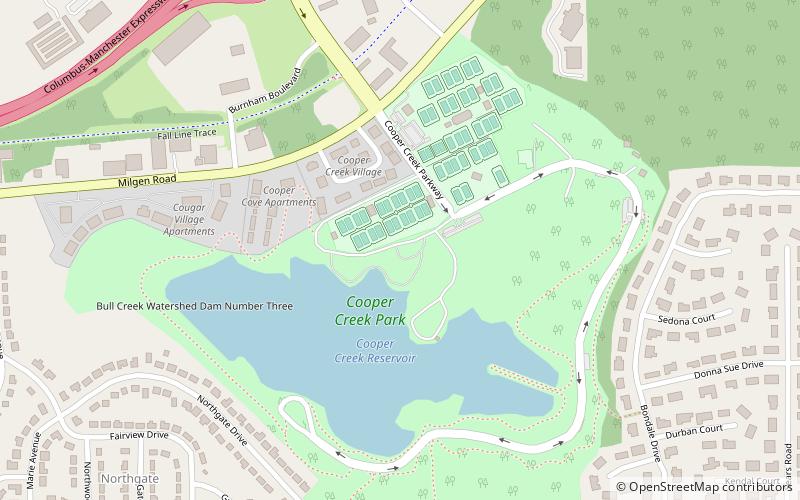 Cooper Creek Park location map