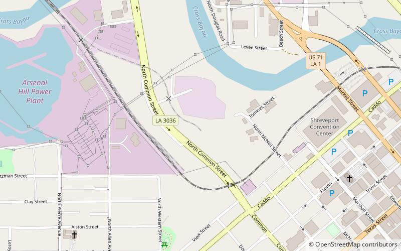 shreveport railroad museum location map