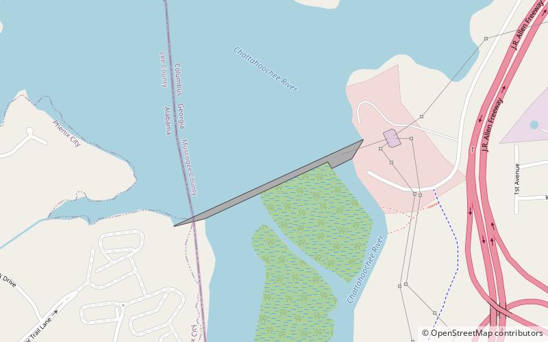 lake oliver columbus location map
