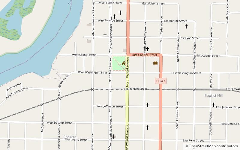 Demopolis Historic Business District location map