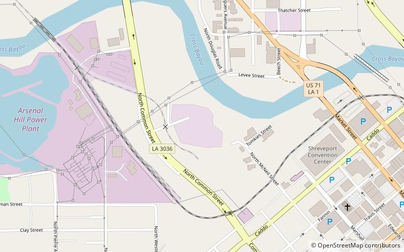 Shreveport Waterworks Pumping Station location map