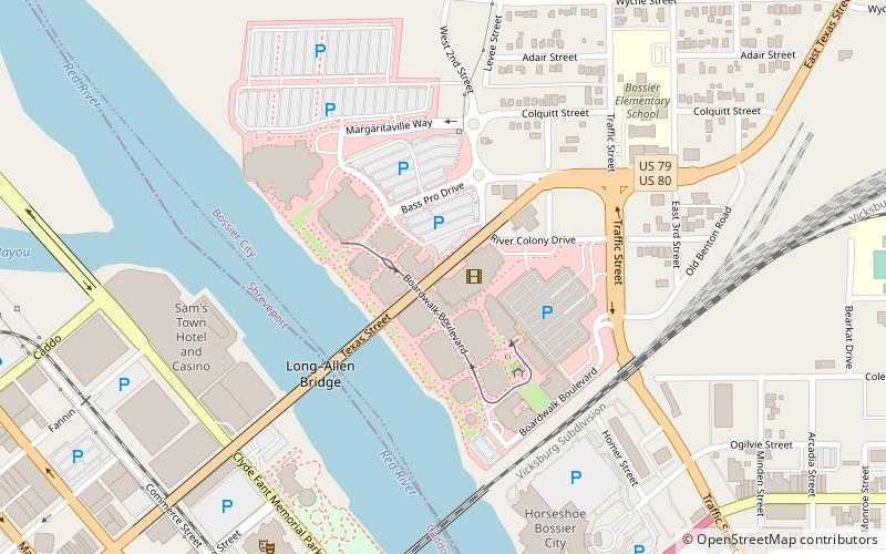 Louisiana Boardwalk location map