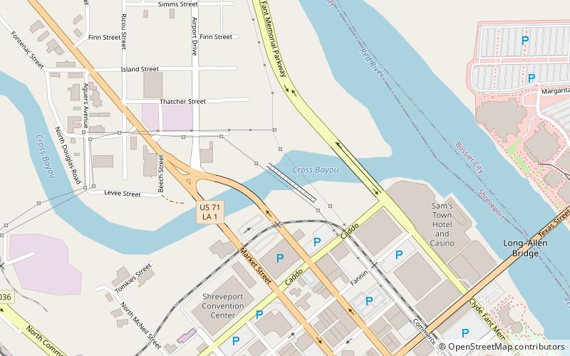Kansas City Southern Railroad Bridge location map