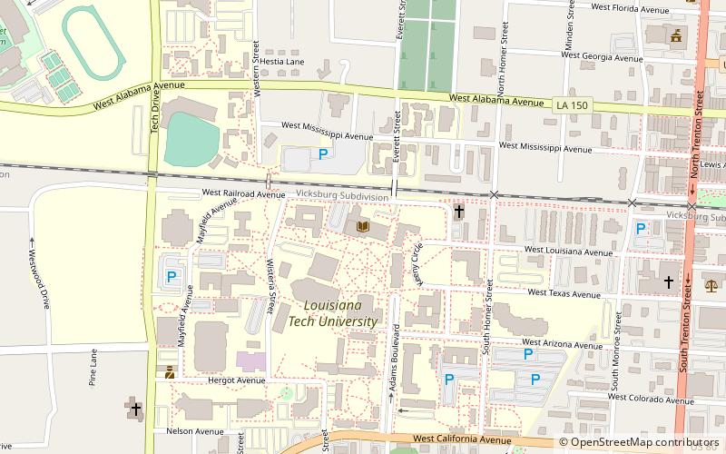 prescott memorial library ruston location map