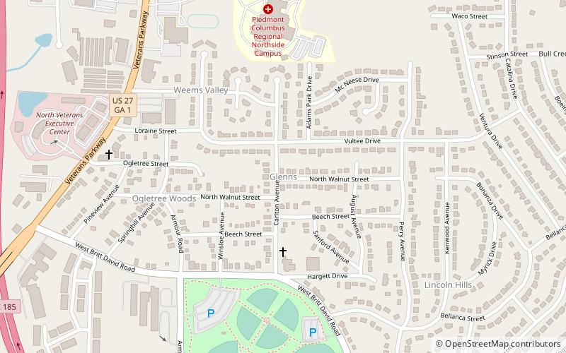 glenns columbus location map