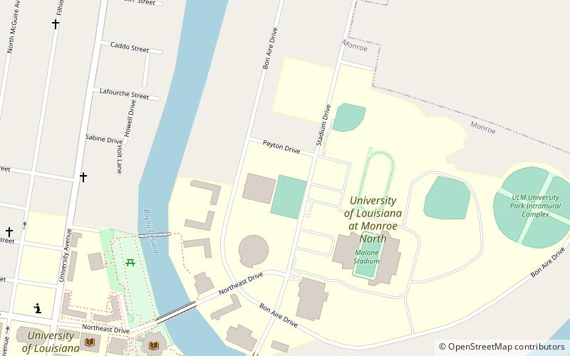raymond heard stadium monroe location map