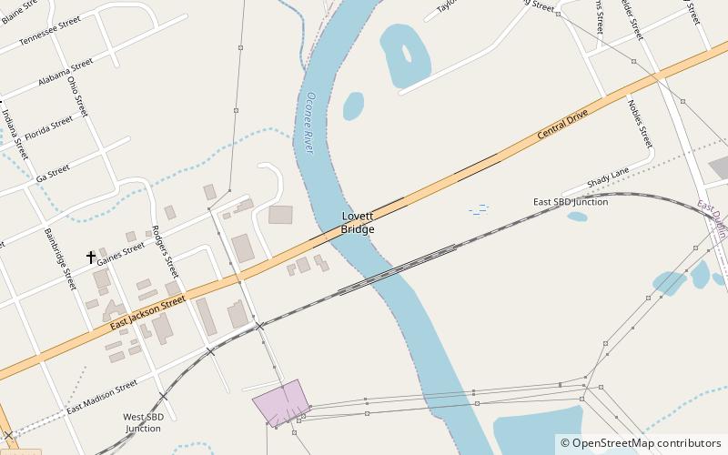 Oconee River location map