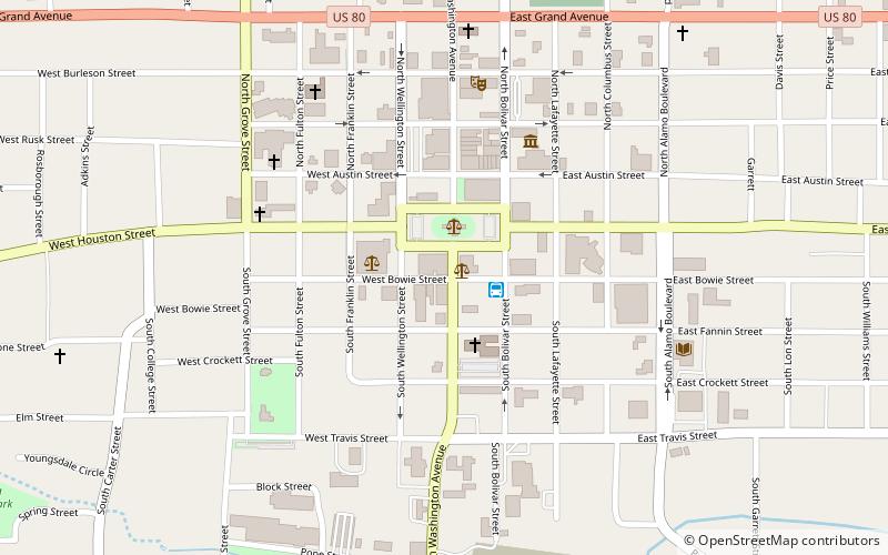 Sam B. Hall Jr. Federal Building and United States Courthouse location map