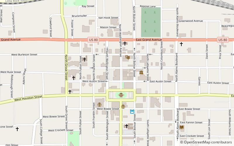 The Weisman location map