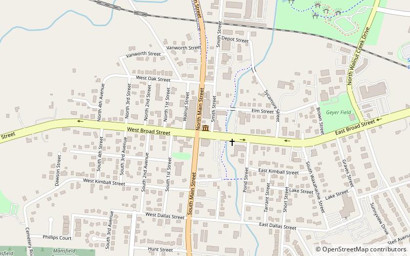 Mansfield Historical Society location map