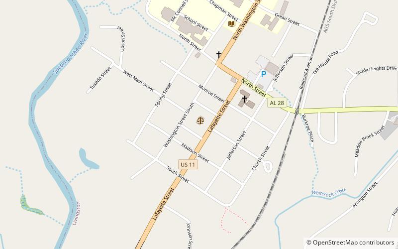 Sumter County Courthouse location map