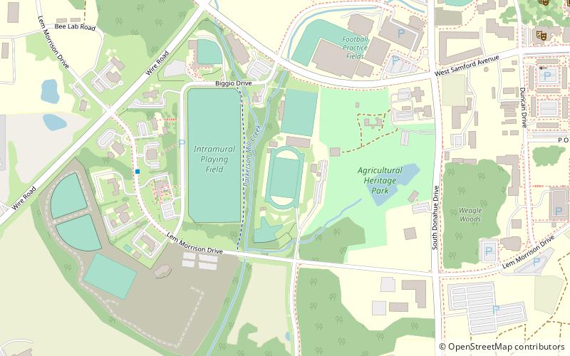 Hutsell-Rosen Track location map
