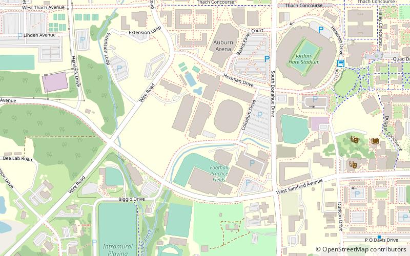 James E. Martin Aquatics Center location map