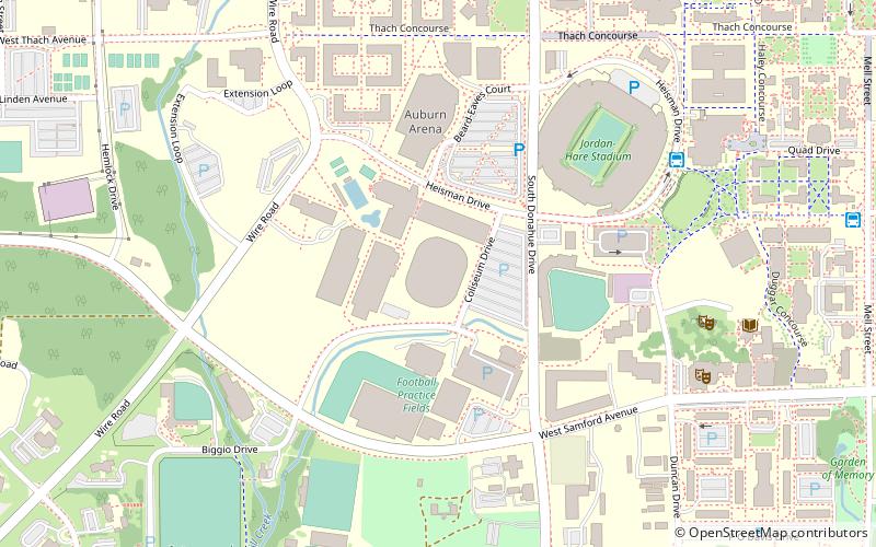 Beard–Eaves–Memorial Coliseum location map