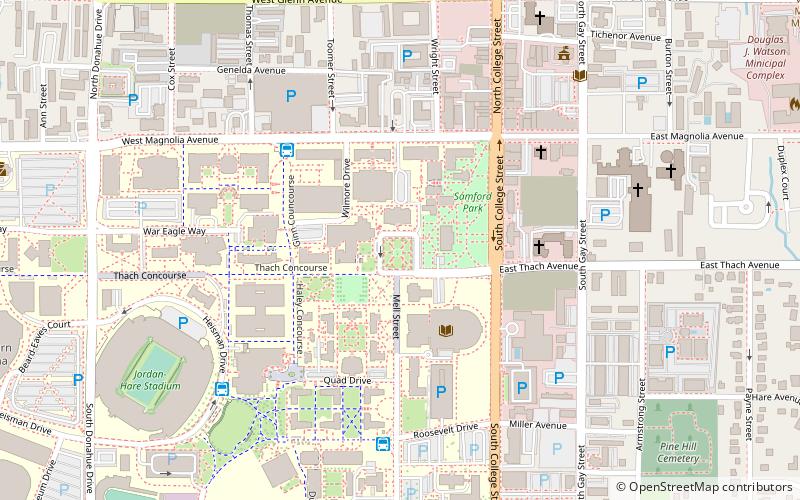 Auburn University Chapel location map