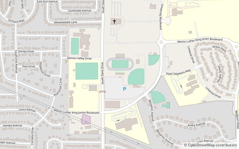 McConnell-Talbert Stadium location map