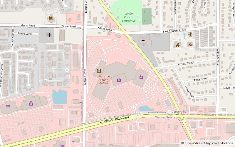 Houston County Galleria Mall location map