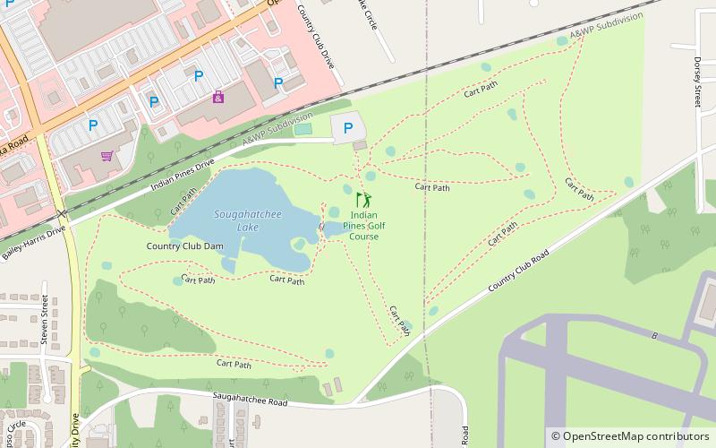 Indian Pines Golf Course location map