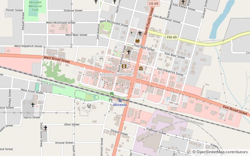 Mineola location map