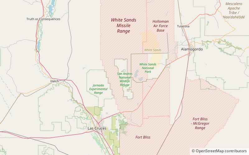 San Andres National Wildlife Refuge location map