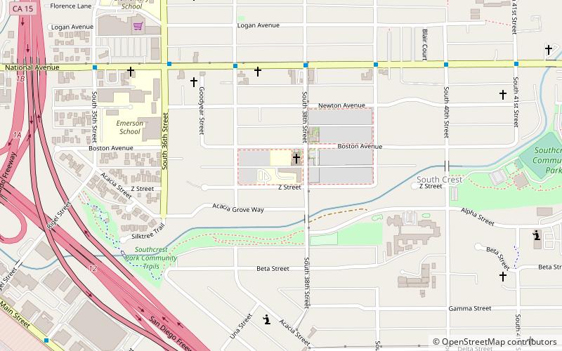 Southcrest location map