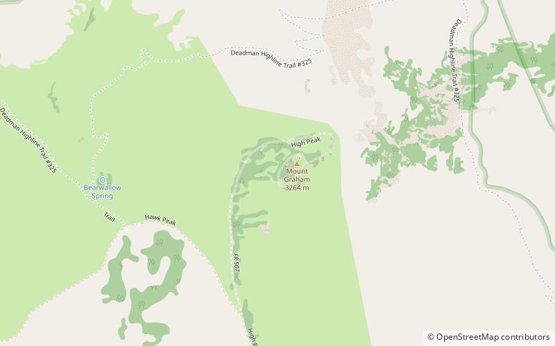 Pinaleño Mountains location map