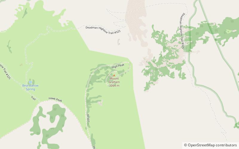 Mount Graham location map