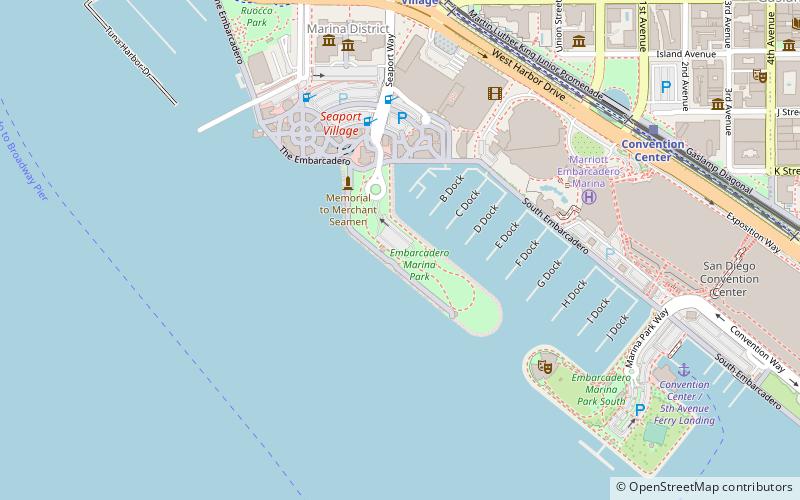 Embarcadero Marina Park North location map