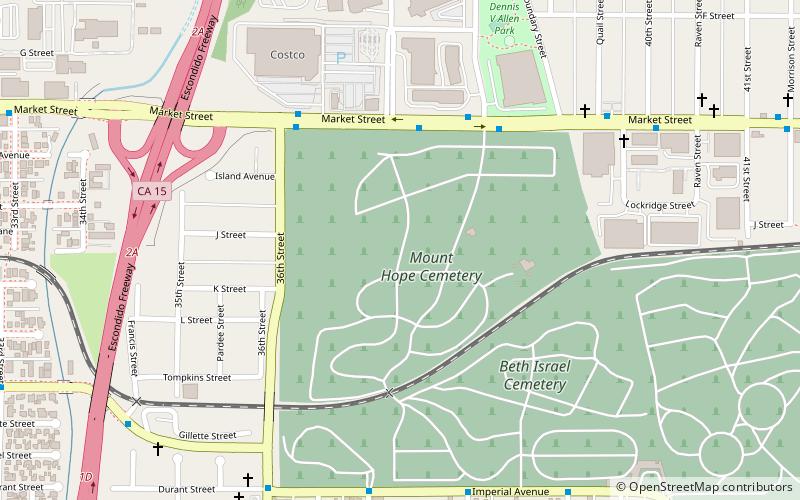 Mount Hope Cemetery location map