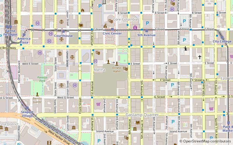 Horton Plaza Park location map