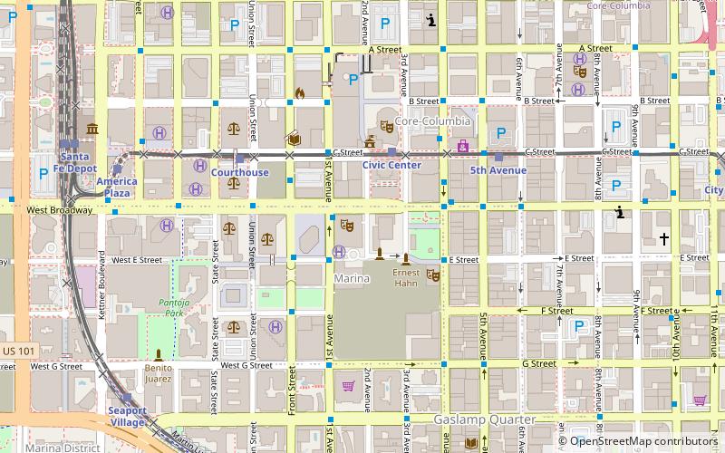 Teatro Spreckels location map