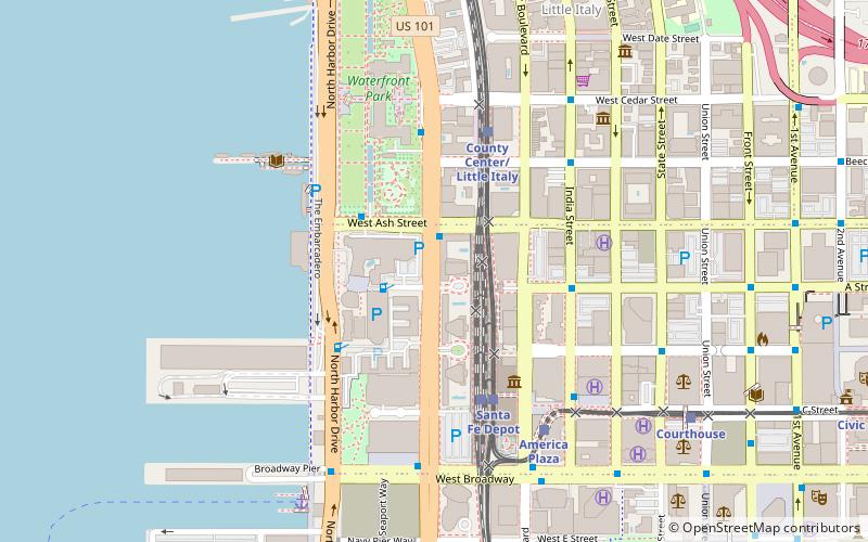 Bayside at the Embarcadero location map